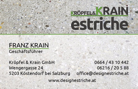 Kröpfel & Krain Estriche