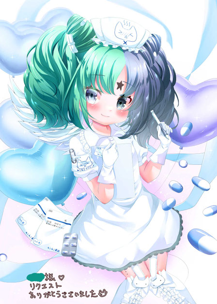skebでのご依頼で制作したロリっ子ナースのイラスト