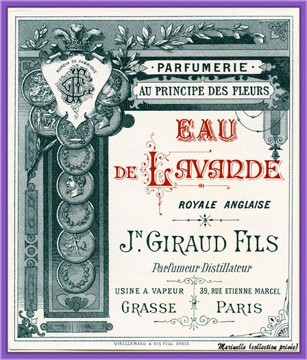 Eau de Lavande, étiquette ancienne (collection privée) 