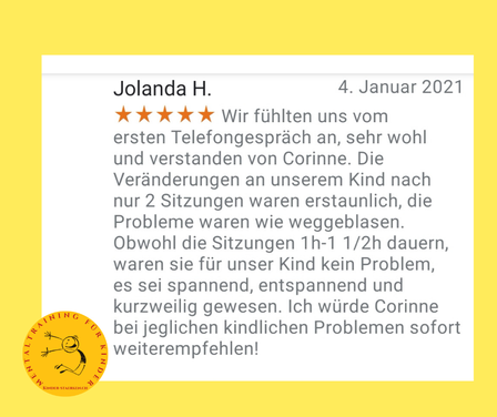 Google My Business Kundenbewertung Mentaltraining für Kinder