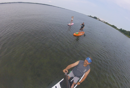 Stand up paddle Schulung auf der Flensburger Förde