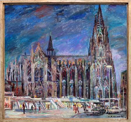 Erwin Bowien ( 1899-1972): Ansicht des Kölner Doms, 1970