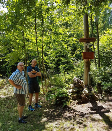 Pfarrer Christoph Nobs und Manfred Schoch