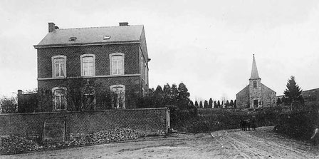 L'Eglise et le presbytaire de Comblain La Tour