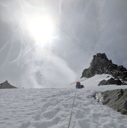 Mallory-Porter; Chamonix, Aiguille du Midi, Nordwand, North face