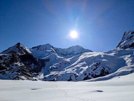 Skitour, Skihochtour, Wallis, Nadelgrat, Ulrichshorn, Tagestour, Gasenried