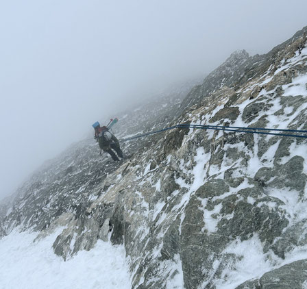 Aletschhorn, Haslerrippe, Biwak, Winterbiwak, Nordwand, North face