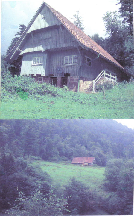 *Der alte Moosbachhof: das alte Forsthaus der "Helen", vor dem Abriss und Neuaufbau