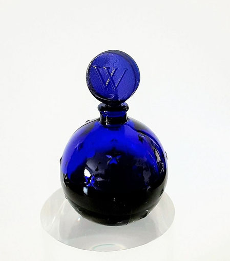 WORTH - DANS LA NUIT : MINIATURE BOULE EN VERRE BLEU
