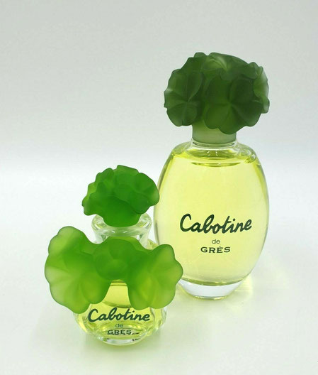 GRES - CABOTINE : DEUX FLACONS DIFFERENTS, UN POUR LE PARFUM, L'AUTRE POUR L'EAU DE PARFUM