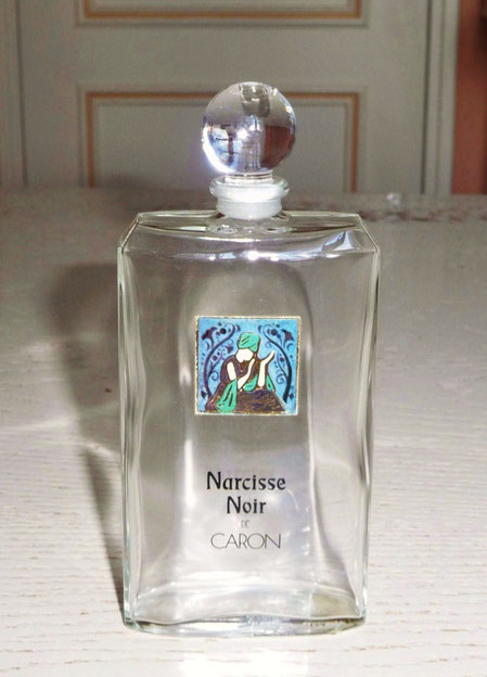 NARCISSE NOIR - FLACON PLAT AVEC BOUCHON BOULE EN VERRE
