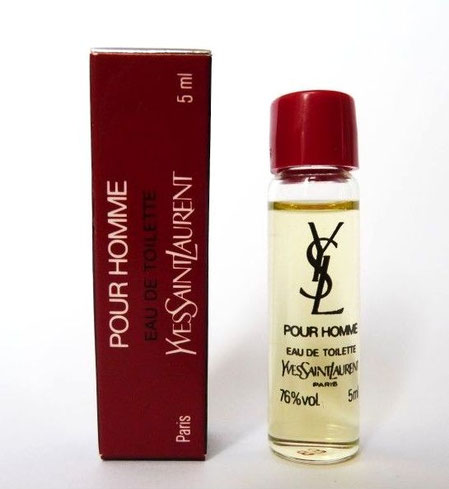 YSL POUR HOMME : EAU DE TOILETTE 5 ML, FLACON TUBULAIRE