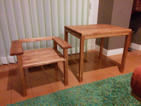 タモ集成材 自作 子供用いす