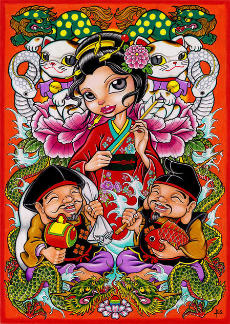 【新品】絵画　TATTOO 50個限定激レア！ TATTOO ART タトゥー - タトゥー大阪ー東京TATTOO