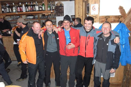 Die Drachenflieger aus Pfalzen nach dem anstrengenden Biathlon in Antholz