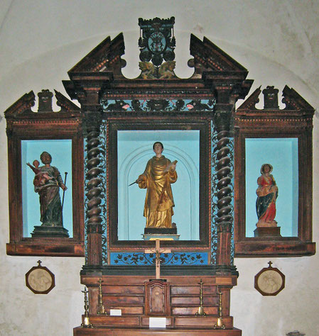Belgodère - Eglise Saint Thomas - Retable de 1663 provenant du couvent des Servites de Belgodère
