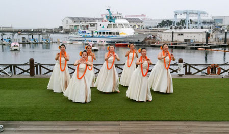 八景島フラパラダイスにて　万感の想いで踊るHe Mana'o Aloha