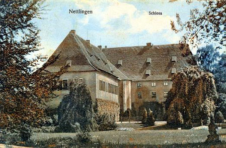 Schloss Nettlingen bei Hildesheim (erbaut um 1570 von Kurt von Saldern) - Alte Postkarte