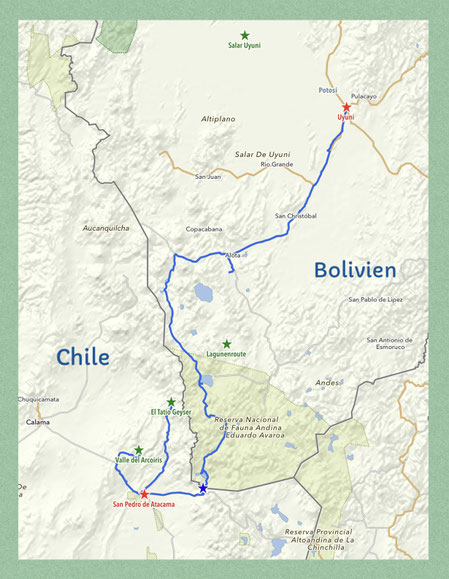 Unsere Strecke vom 03. - 16. September 2025