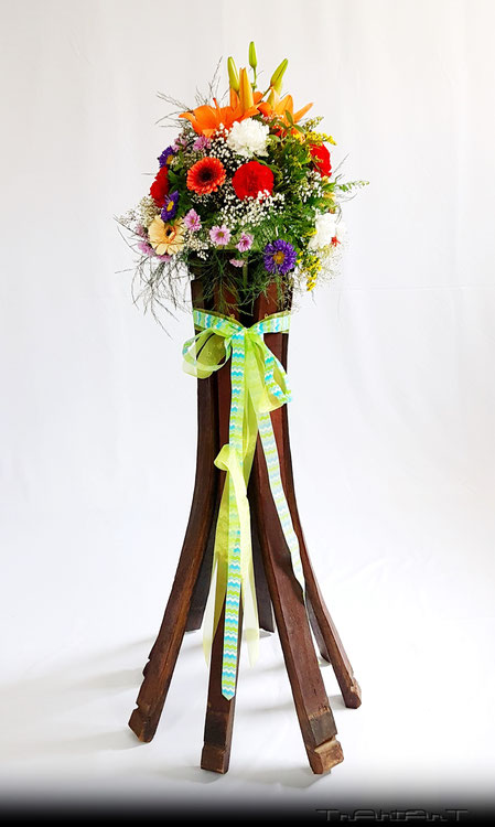 Barrel stave, flower rack, big