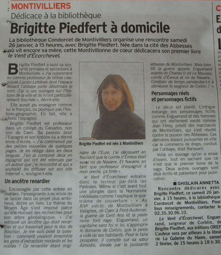 Courrier cauchois du 25 janvier 2013