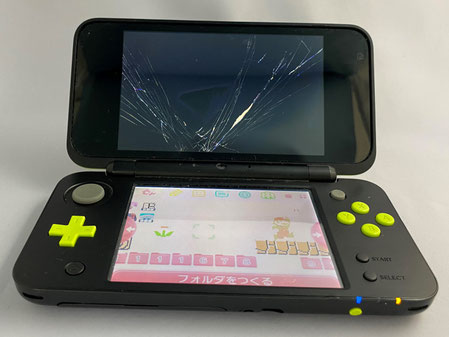 NEW ニンテンドー2DS LL マリオレッド上画面割れ動作品 NEW ニンテンドー2DS LL マリオレッド上画面割れ動作品