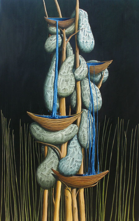 'Trickle' 112 x 71 cm, 2008 Oil on canvas