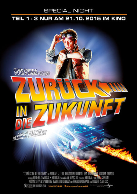 Zurück in die Zukunft 1-3 - 21.10.15 im Kino - Robert Zemeckis - Universal - kulturmaterial