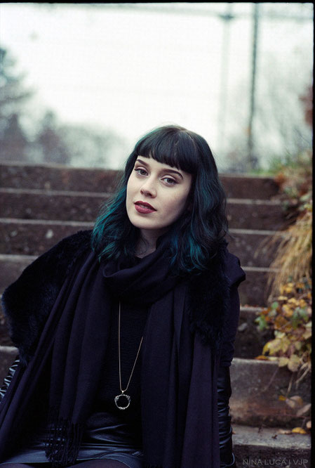 image: nina luca, sanctus clothing, sanctus clothing the asylum coat, sanctus clothing asylum coat, asylum coat, vegan fashion, dark fashion blog, dark style blog, nugoth fashion, nugoth, nu goth, nu goth blog, swiss fashion blogger, swiss blogger