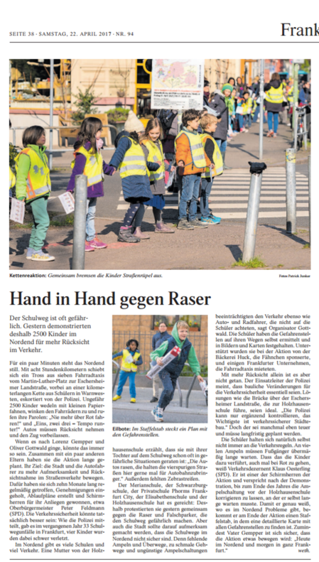 FAZ Rhein-Main, 22. April 2017 