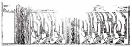 Fig. 5. VNM Vilabouly masterpiece mantle decoration (dancers/warriors)