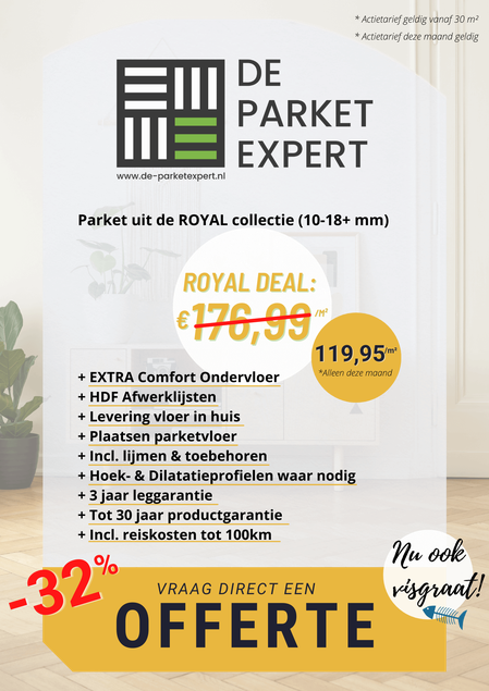 Flyer Royal Visgraat Parket Deal