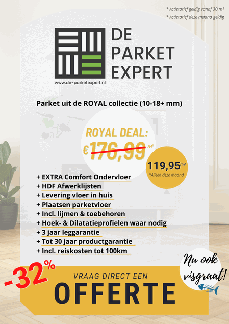 Flyer Royal Visgraat Parket Deal