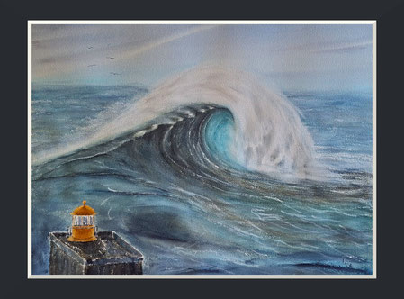 the wave, watercolor, 46 x 61cm, painted 2026