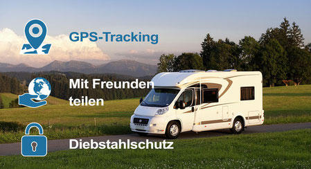 GPS Tracking im Wohnmobil. Ein Tracker erstellt nicht nur unsere Route ....