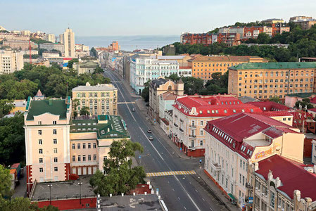 Vladivostok-The Historical Center and the very first and main street Svetlanskaya