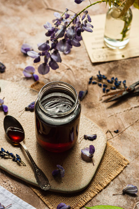 recette de gelée de fleurs de glycine