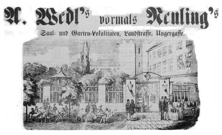 Wedls Saal- und Garten-Lokalitäten um 1830