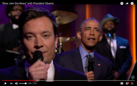 Jimmy Fallon und Barack Obama