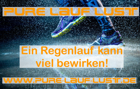 Laufen im Regen kann heftige Motivationsschübe auslösen! Probiere es aus und plan ein Lauf im nächsten Regen ein!