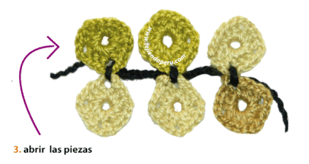 Tutorial: manta con flores pequeñas tejidas a crochet