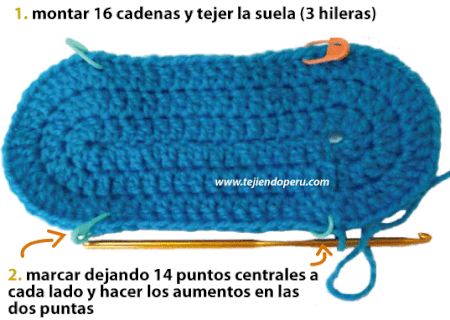 pantuflas en crochet - crochet slipers