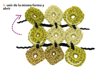 Tutorial: manta con flores pequeñas tejidas a crochet