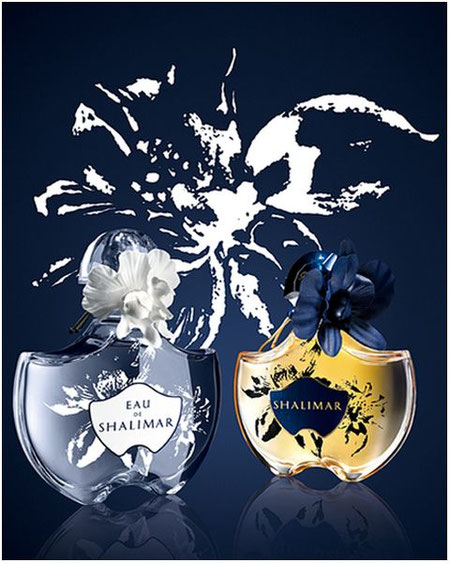 SHALIMAR - 2 EDITIONS LIMITEES : PUBLICITE - EAU DE SHALIMAR & FLEUR DE SHALIMAR A DROITE