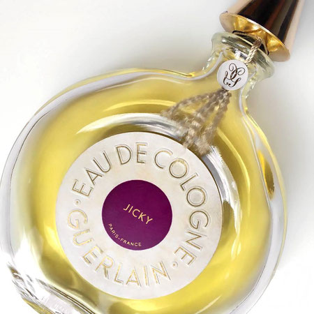 1889 - JICKY : EAU DE COLOGNE, FLACON DIT "PNEU" - BOUCHON DORE