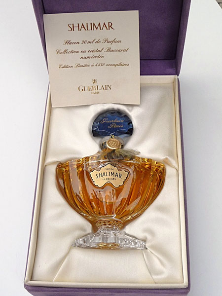 1924 - SHALIMAR - FLACON AMPHORE PARFUM 30 ML - COLLECTION EN CRISTAL DE BACCARAT