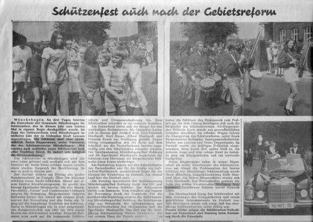 Schützenfest auch nach der Gebietsreform