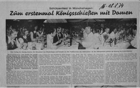 Zum ersten Mal Königsschießen mit Damen