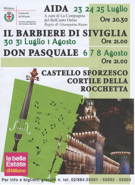 Aida al Castello Sforzesco - Milano, 23-24-25/07/2010