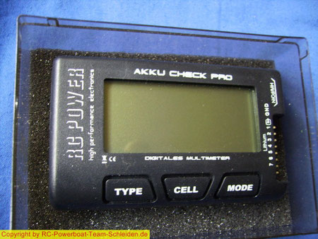 LiPo Accu-Check , damit lassen sich alle Zellen innerhalb von wenigen Sec. einzeln messen. u.v.m